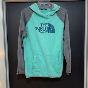 The North Face Mint and Gray Hoodie